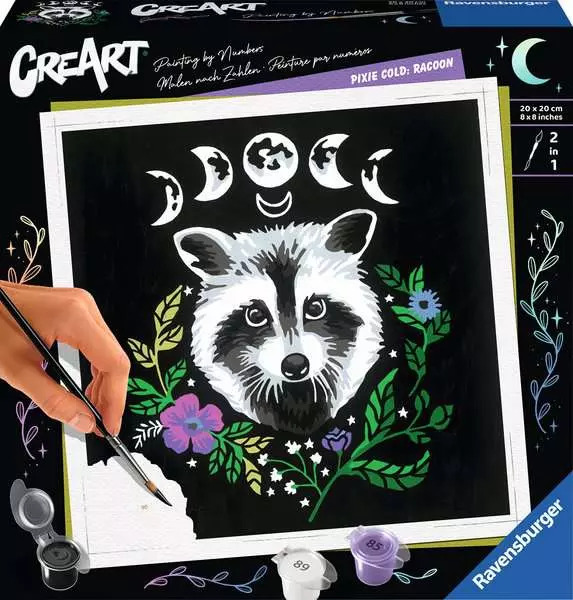 Ravensburger Creart - CreArt Pixie Cold Edition  Raccoon