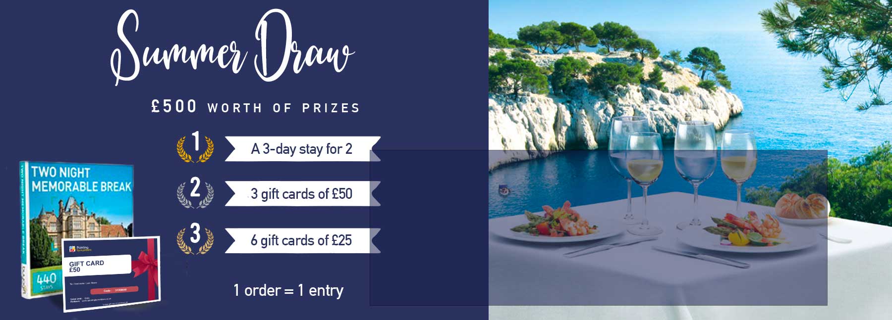 TAKE PART IN OUR SUMMER DRAW and win 1 of the 10 prizes