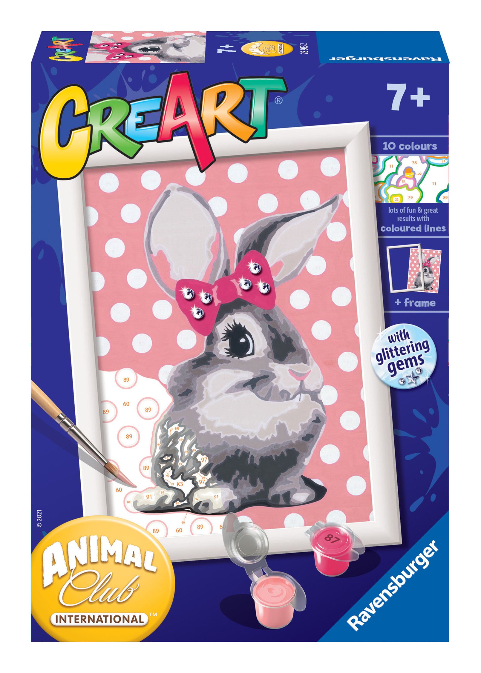Painting by Numbers Ravensburger Creart - Cuddly Bunny