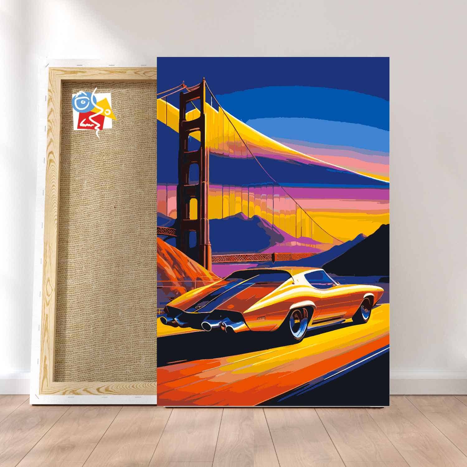 Car at the Golden Gate Bridge