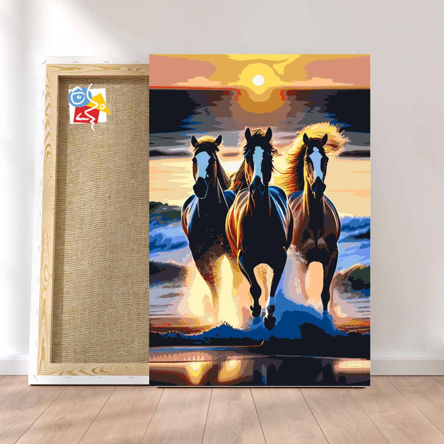 Horses Galloping On The Beach