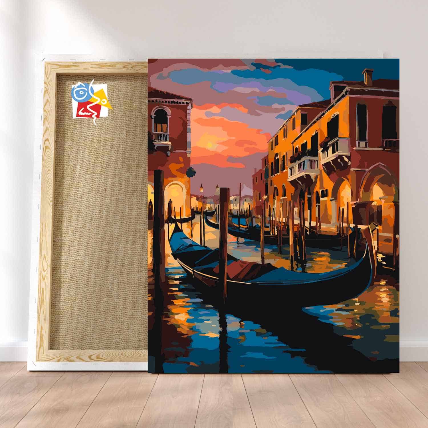 Painting By Numbers Gondola at Golden Hour