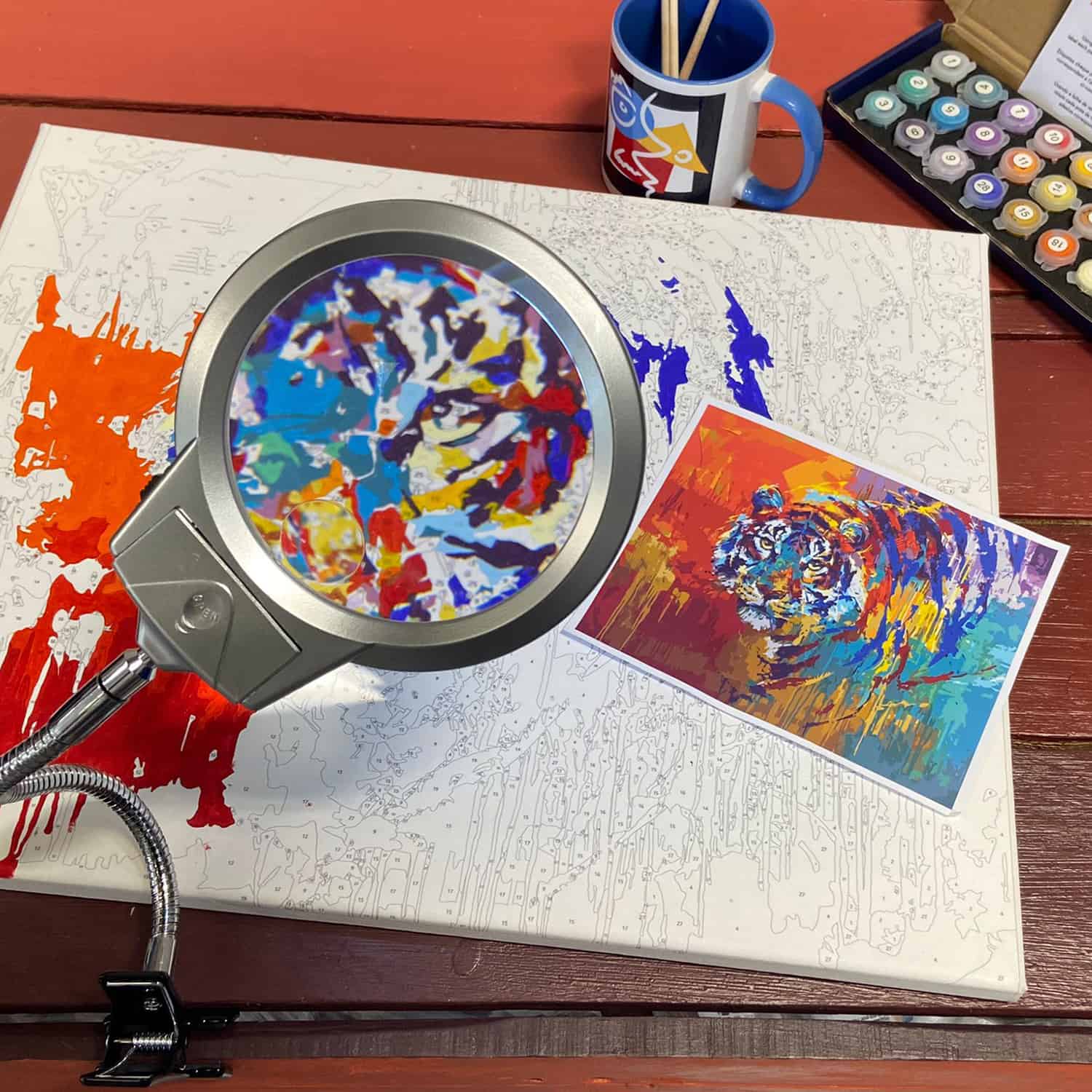 Magnifying Glass Painting