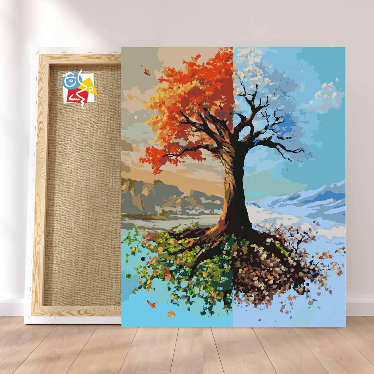 Painting By Numbers Set - Tree in Four Seasons