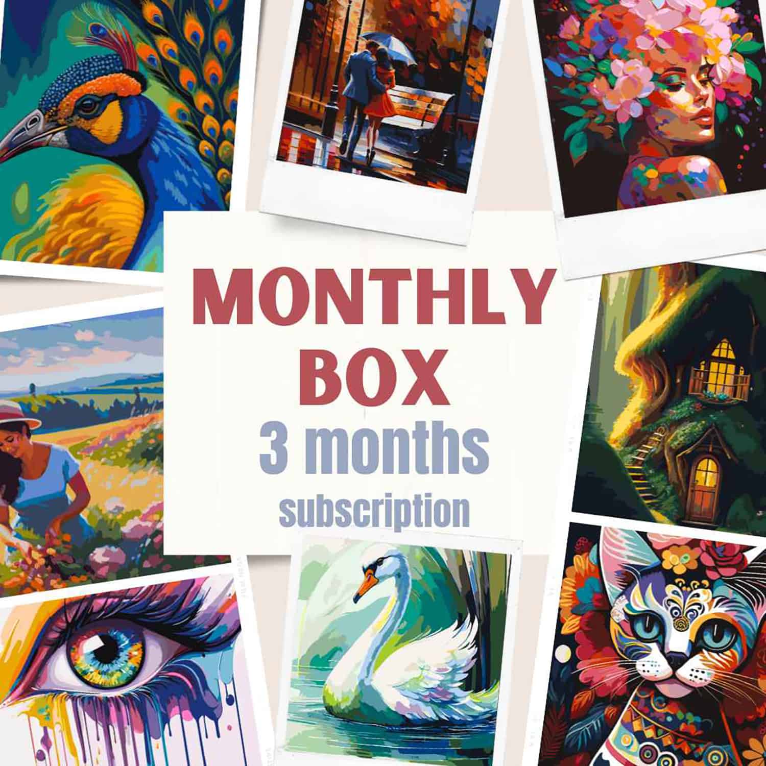 3-Month Subscription Box - Painting by Numbers