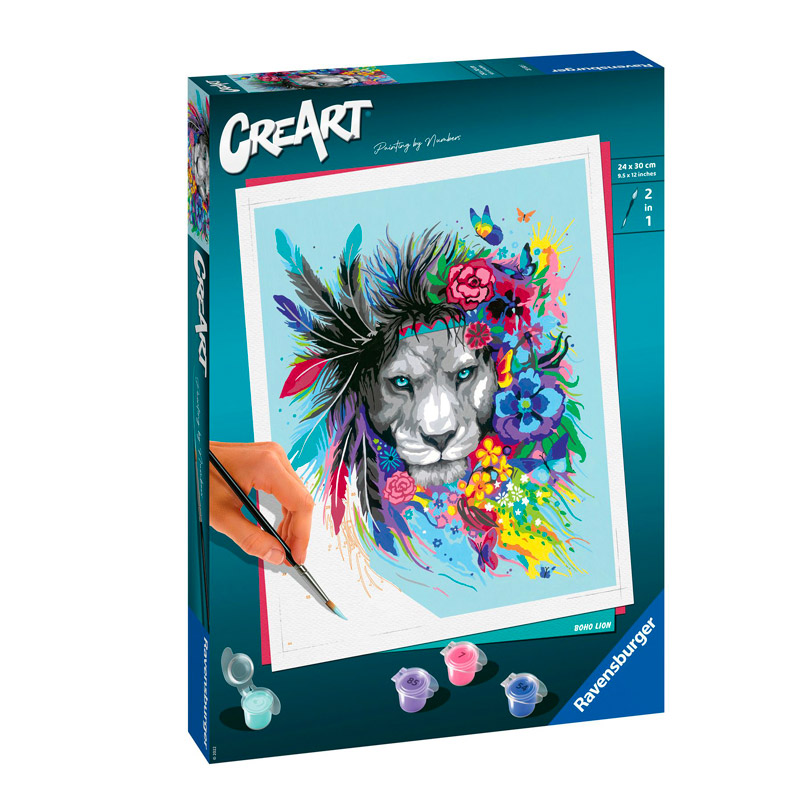 Painting by Numbers Ravensburger Creart Boho Lion