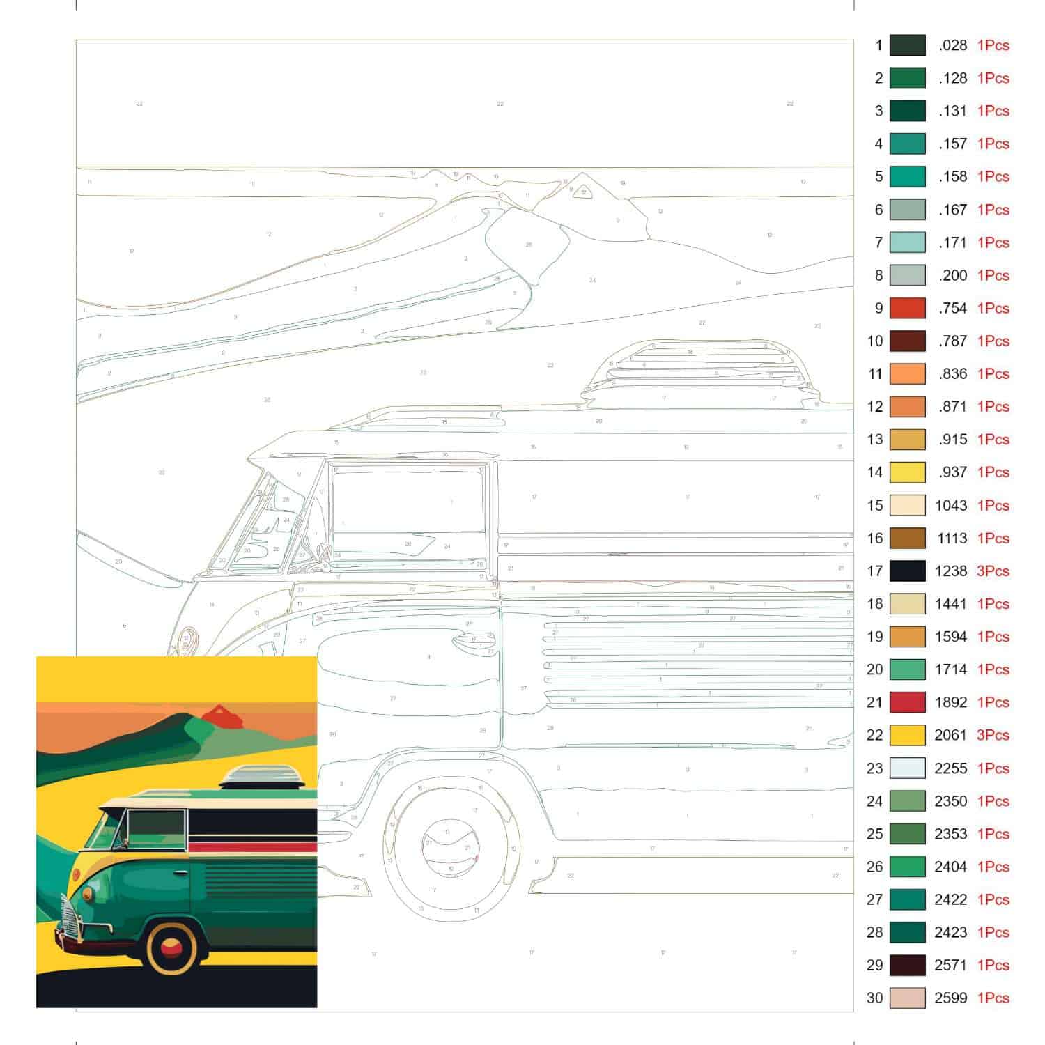 Painting by Numbers - Transport
