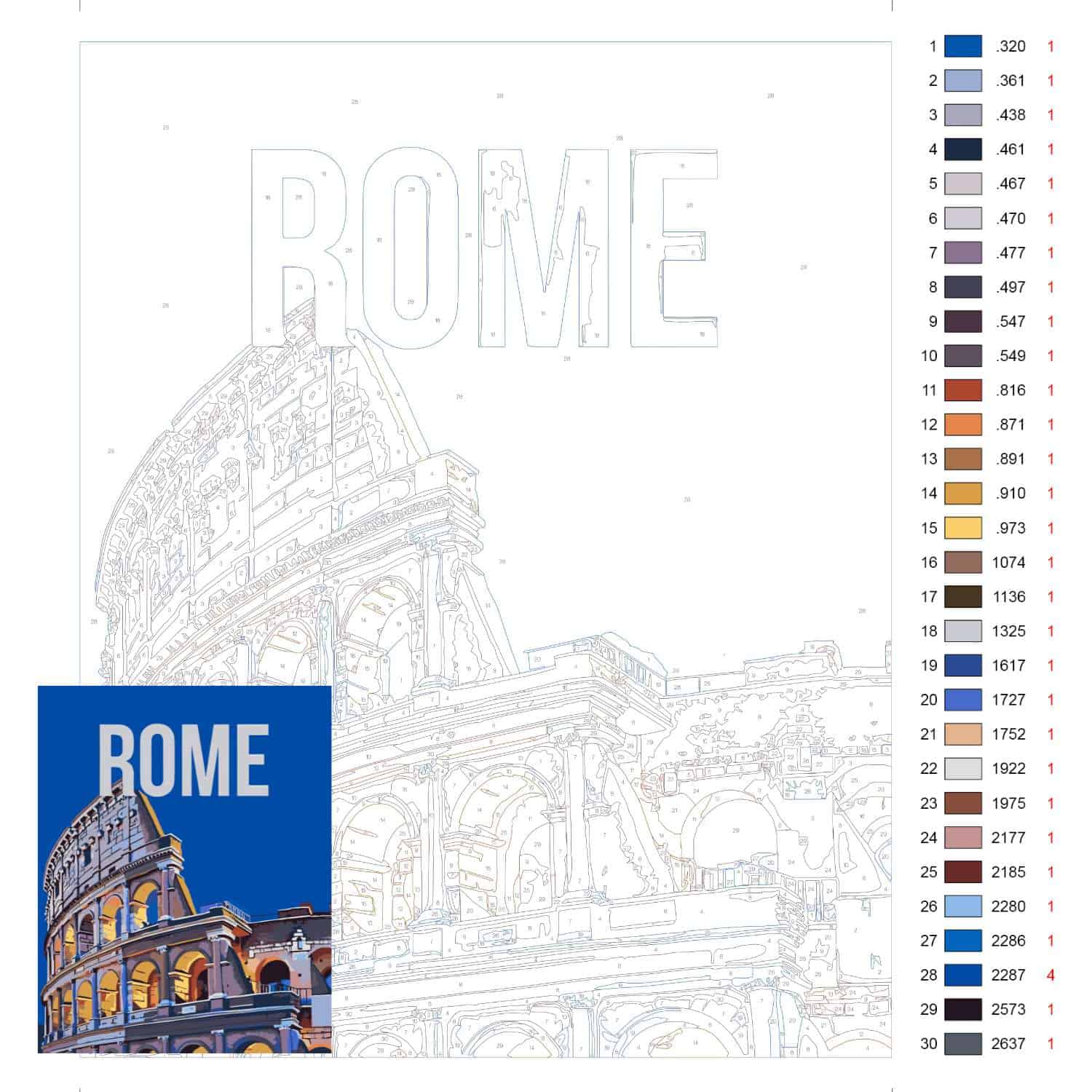 Painting by Numbers - Cities