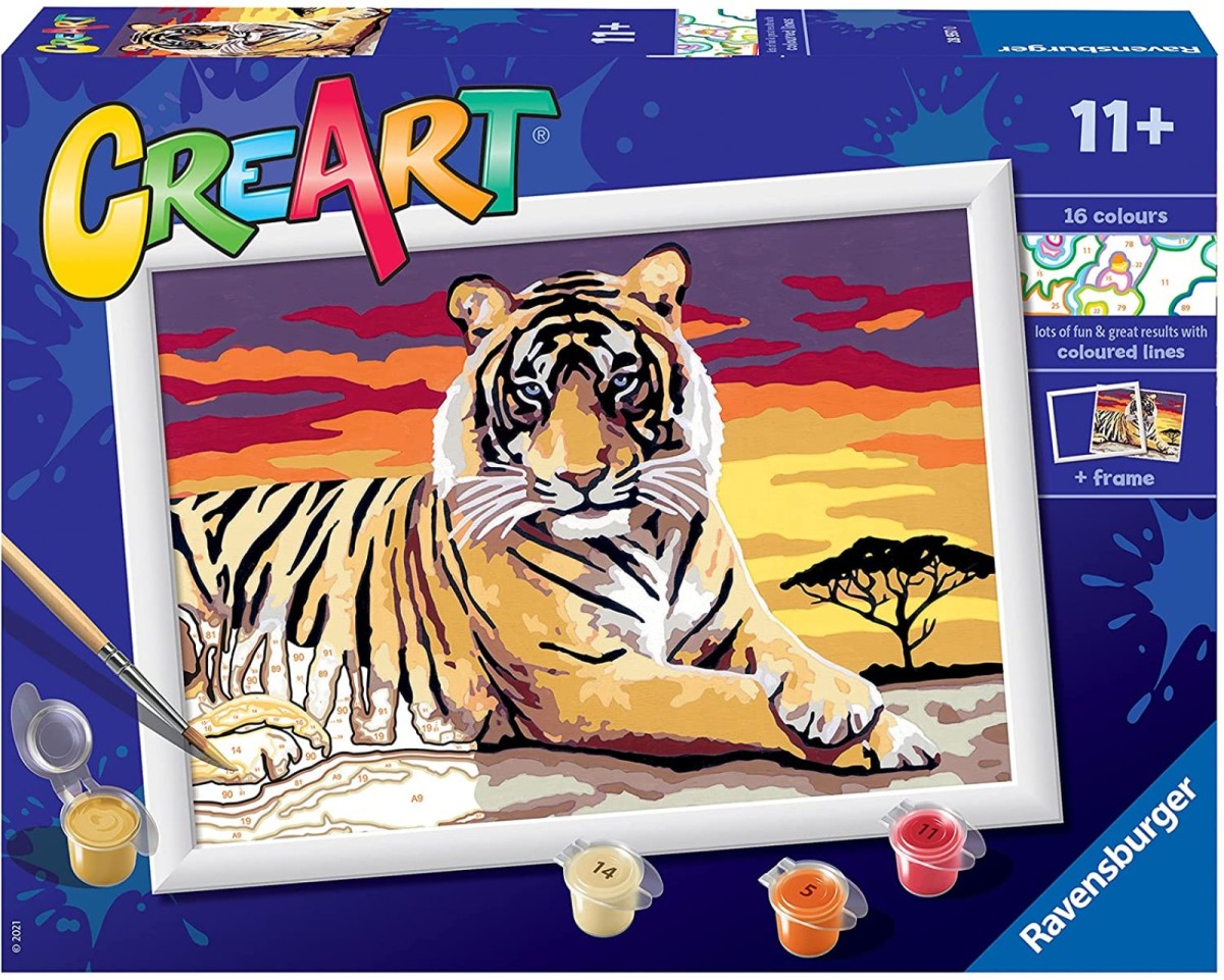 Painting by Numbers Ravensburger Creart Majestic Tiger