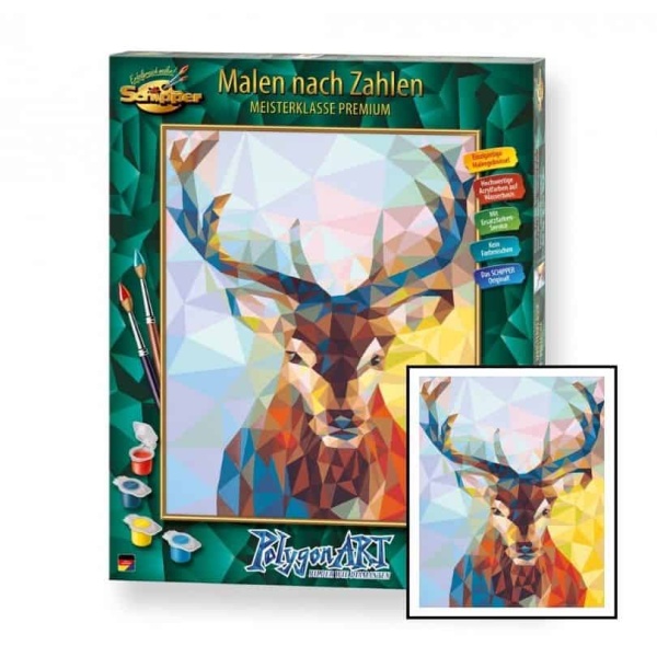 Set De Pintura Por Números Schipper – Devil’s Bridge En El Lago Rakotz – Lienzo De 40x50 Cm Para Adultos
